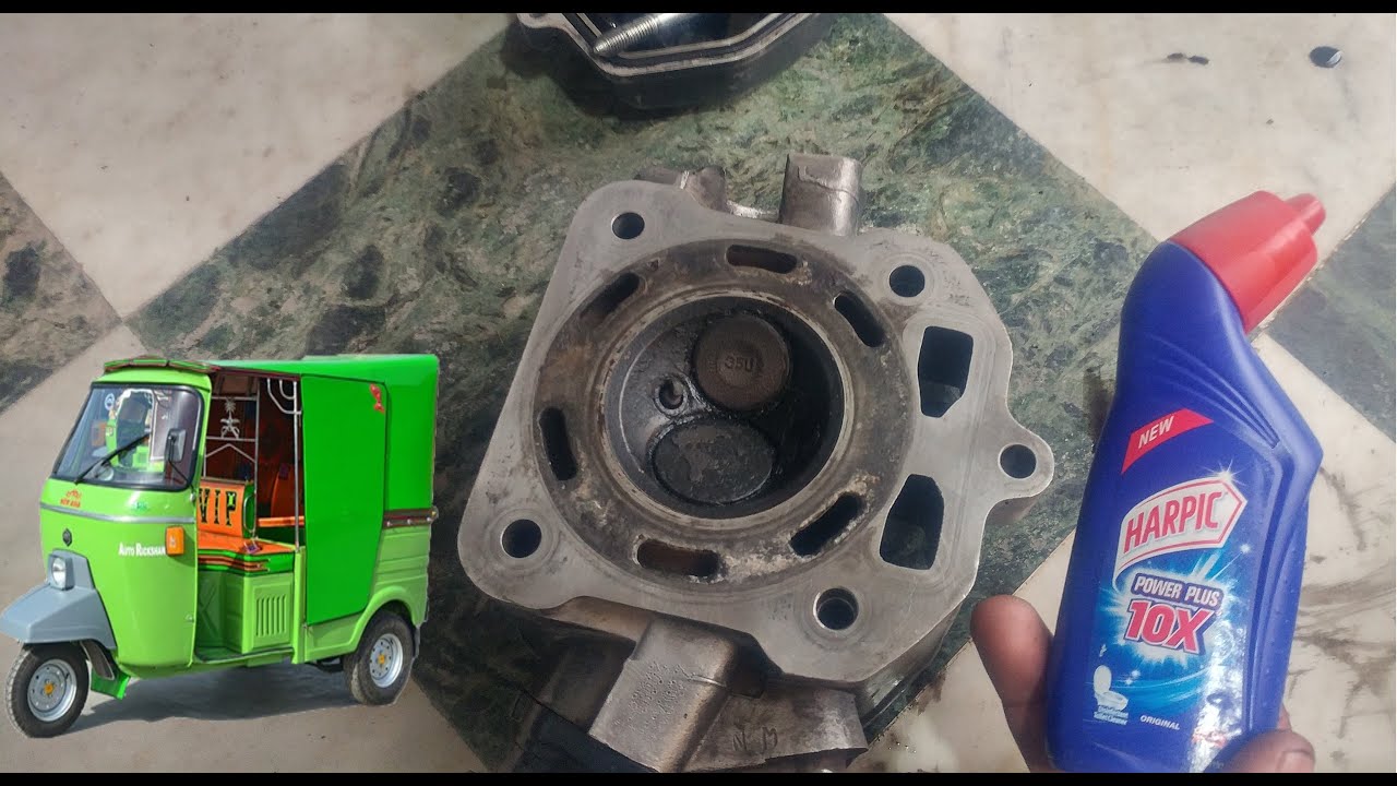 Motorcycle Cylinder head CG200 | 200cc | auto rickshaw | vs10x | Harpic 10x