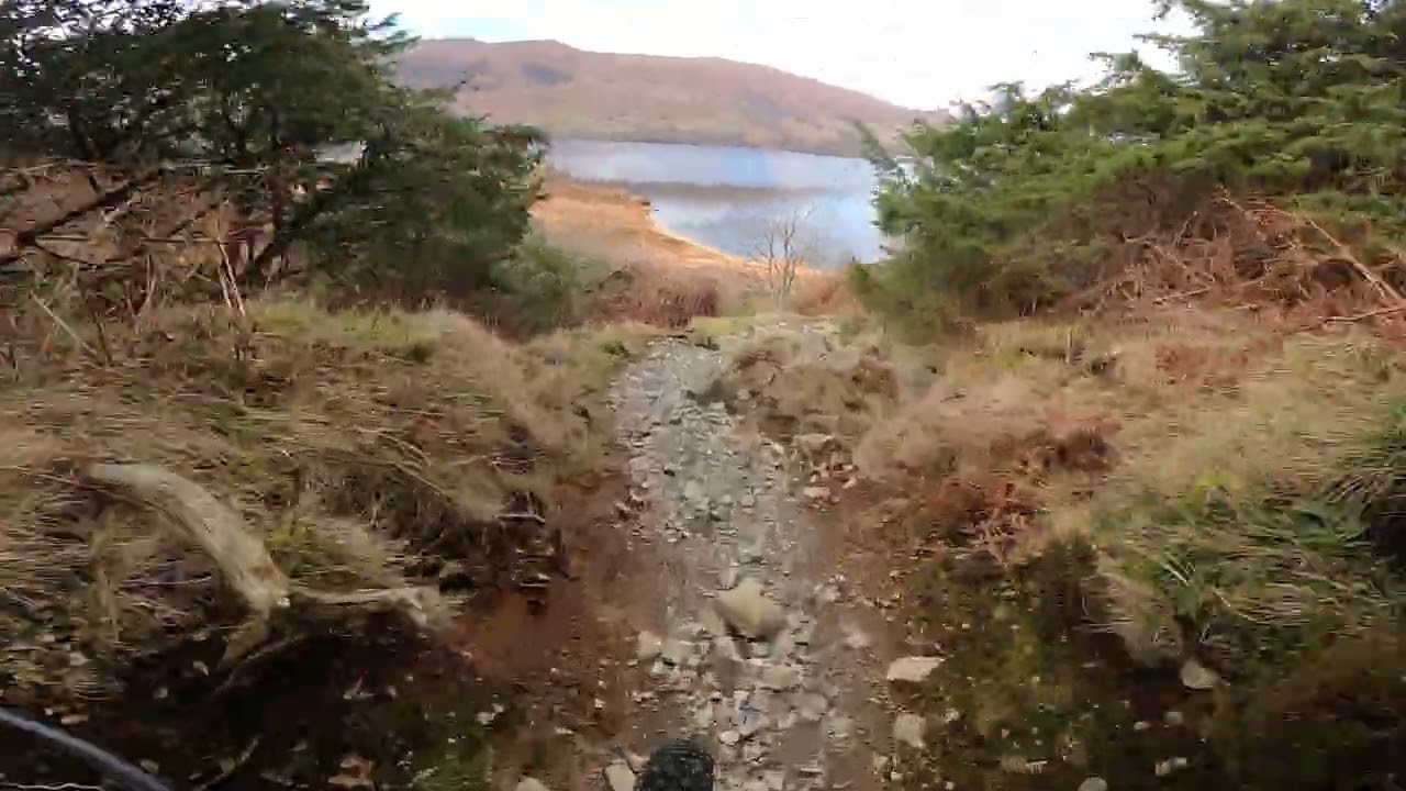 Rocky and rooty technical EMTB at ullswater on AMFLOW