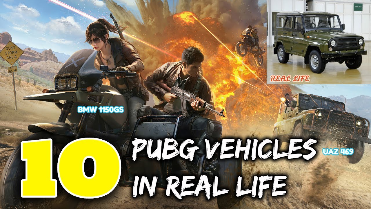 10 PUBG Mobile Vehicles In Real Life | Every Detail About Pubg Vehicles