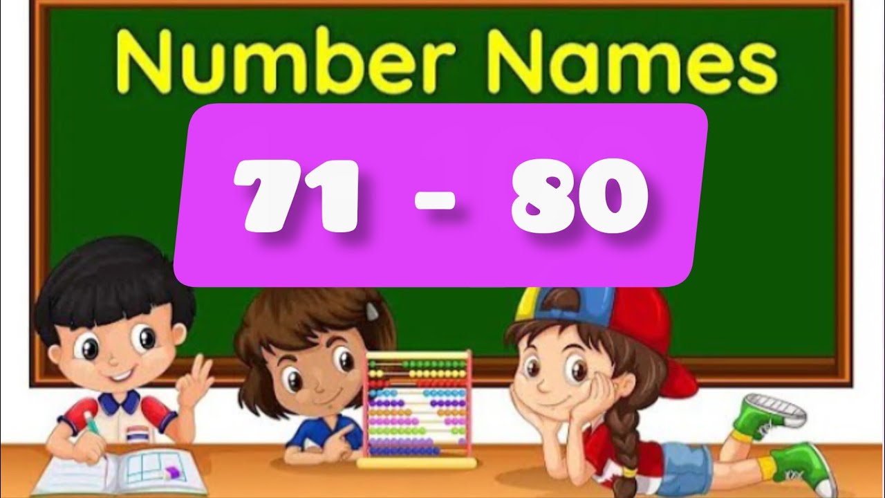 Learn Number Names 71-80 #numbername1to10 #kidslearning #kidseducatio#alphabet #numbername1to50 
