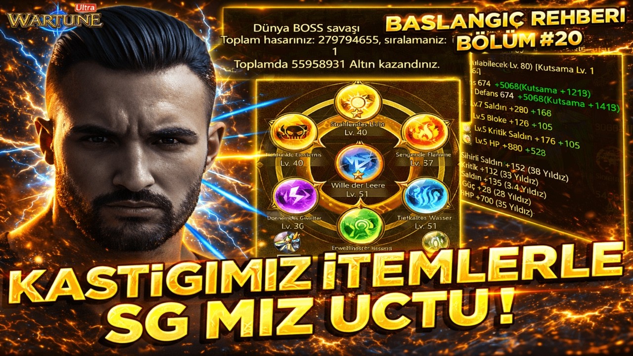 WARTUNE ULTRA YENİ SERVER BAŞLANGIÇ REHBERİ BÖLÜM 20 !!! Wartune Ultra Türkçe