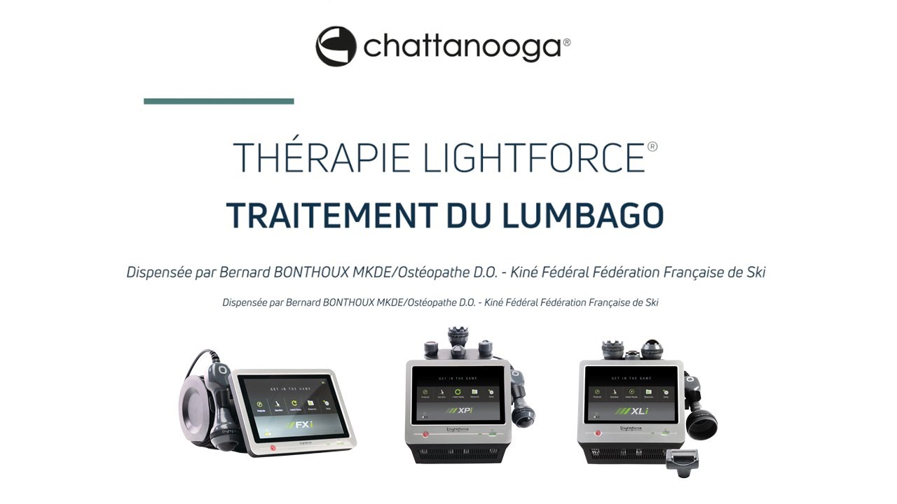 Formation - Traitement du lumbago avec la Thérapie LightForce® Chattanooga®