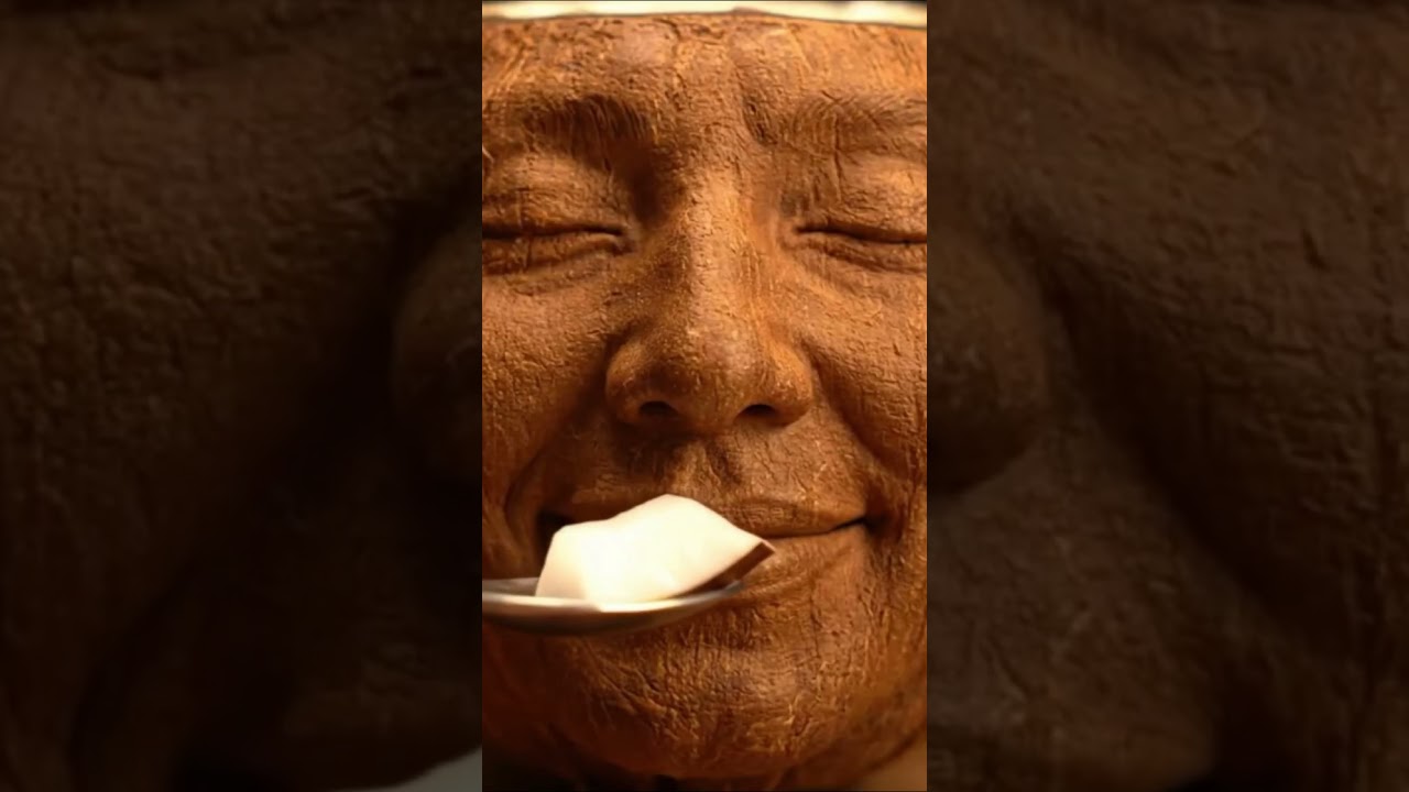 Weird Eat Self Temple｜Coconut Eats Coconut – ASMR Surreal Self-Tasting
