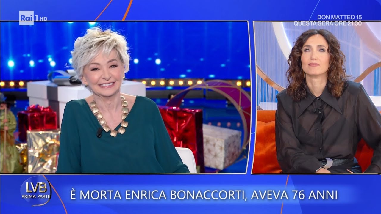 Addio a Enrica Bonaccorti, voce e volto gentile della tv - La volta buona 12/03/2026