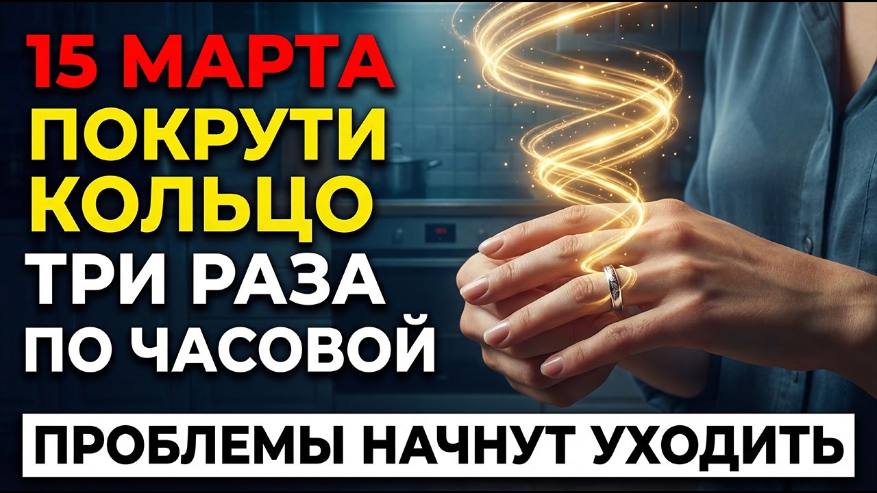 15 марта покрути кольцо на пальце три раза по часовой стрелке — проблемы начнут уходить
