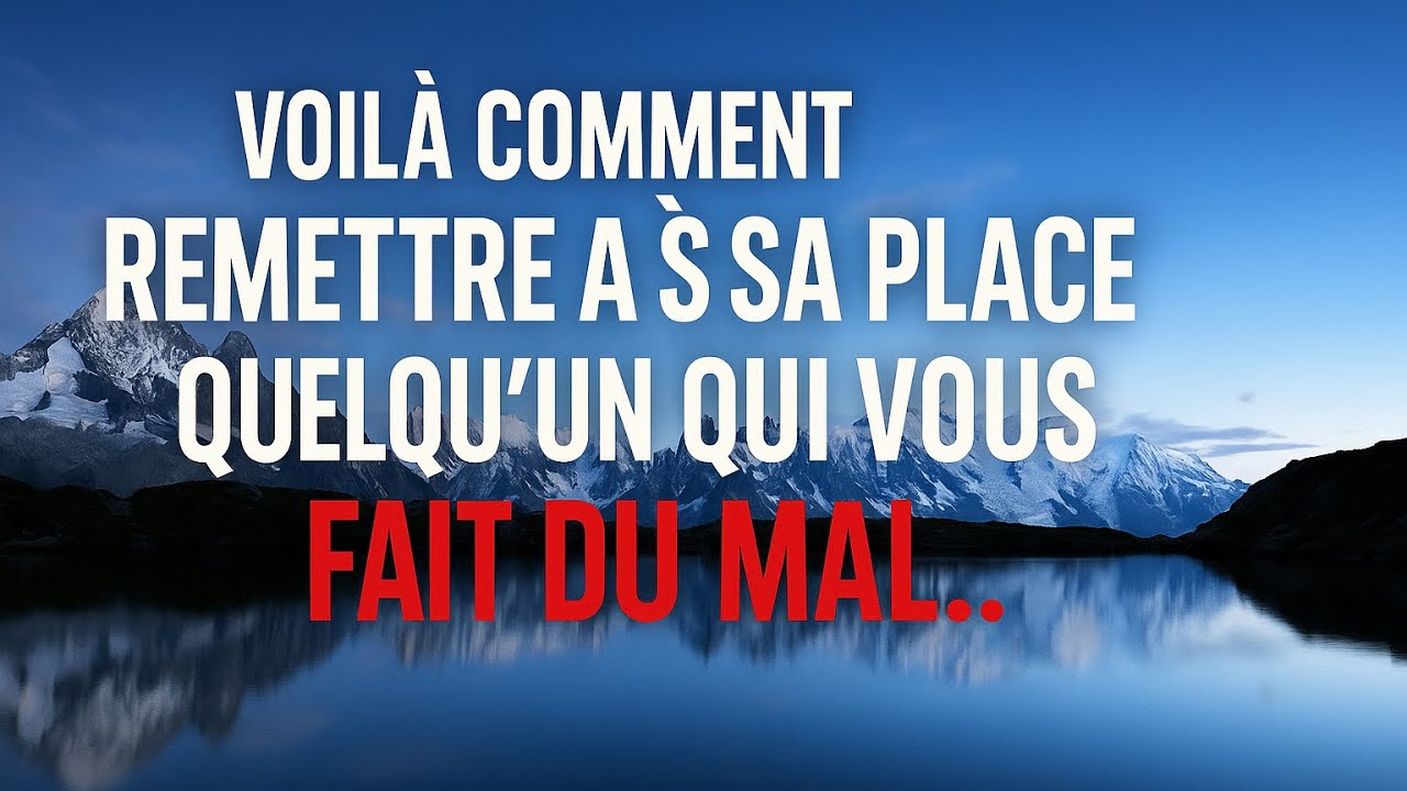 Voici comment remettre à sa place celui/celle qui te fait du mal | STOÏCISME