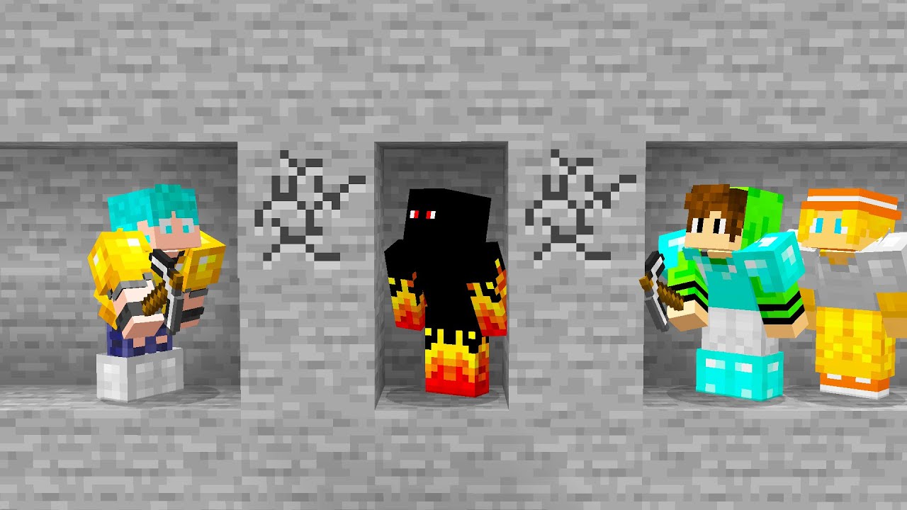 100 Caçadores vs 1 ATHOS no MINECRAFT - O Filme