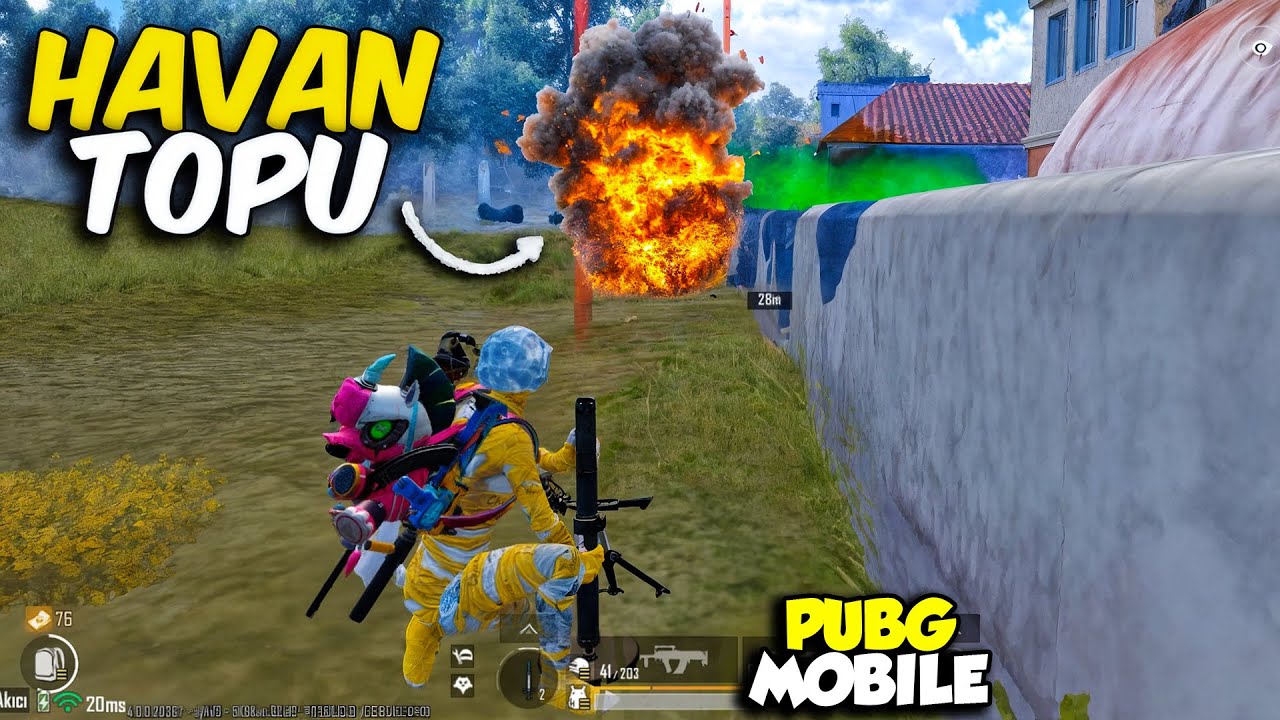 20 METRE ÖNÜME HAVAN TOPU ATTIM ! | PUBG MOBİLE