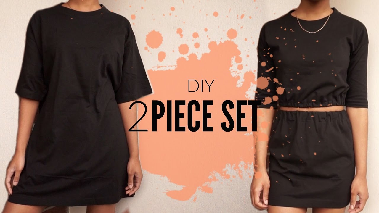 DIY Oversized T-Shirt to Two Piece Set | JUST J.