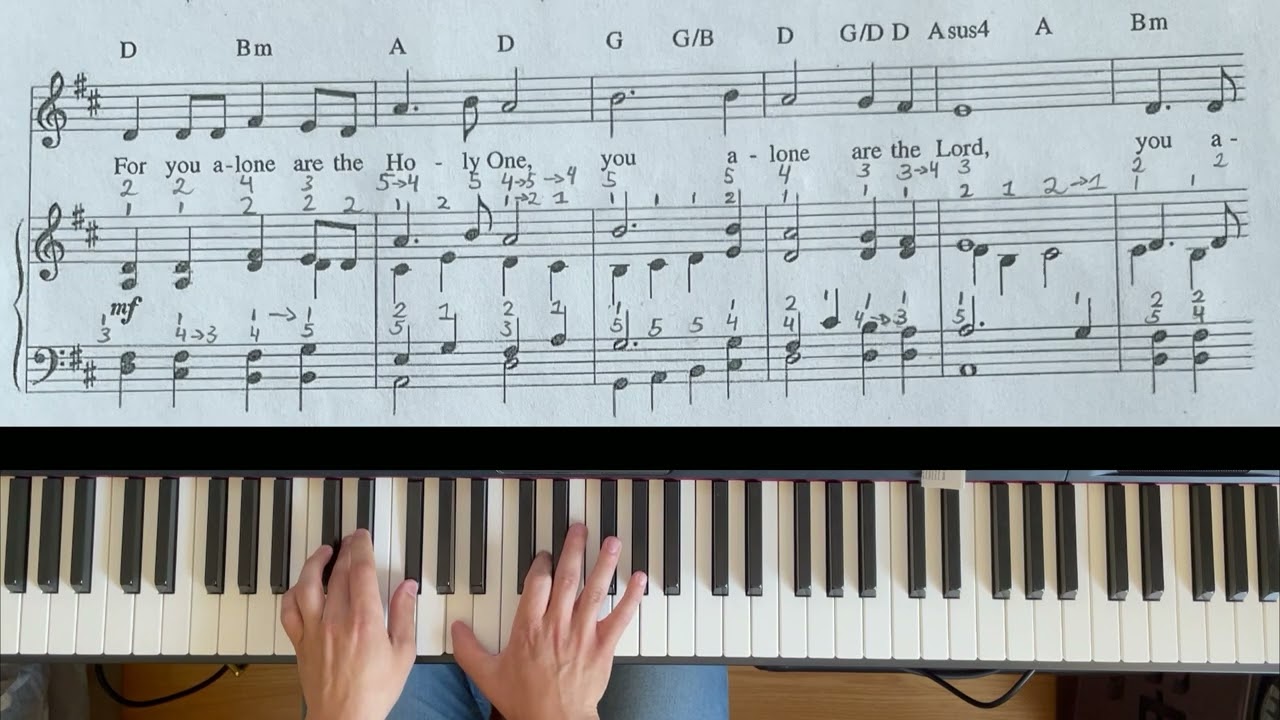 Glory To God - Organ Style Piano Tutorial