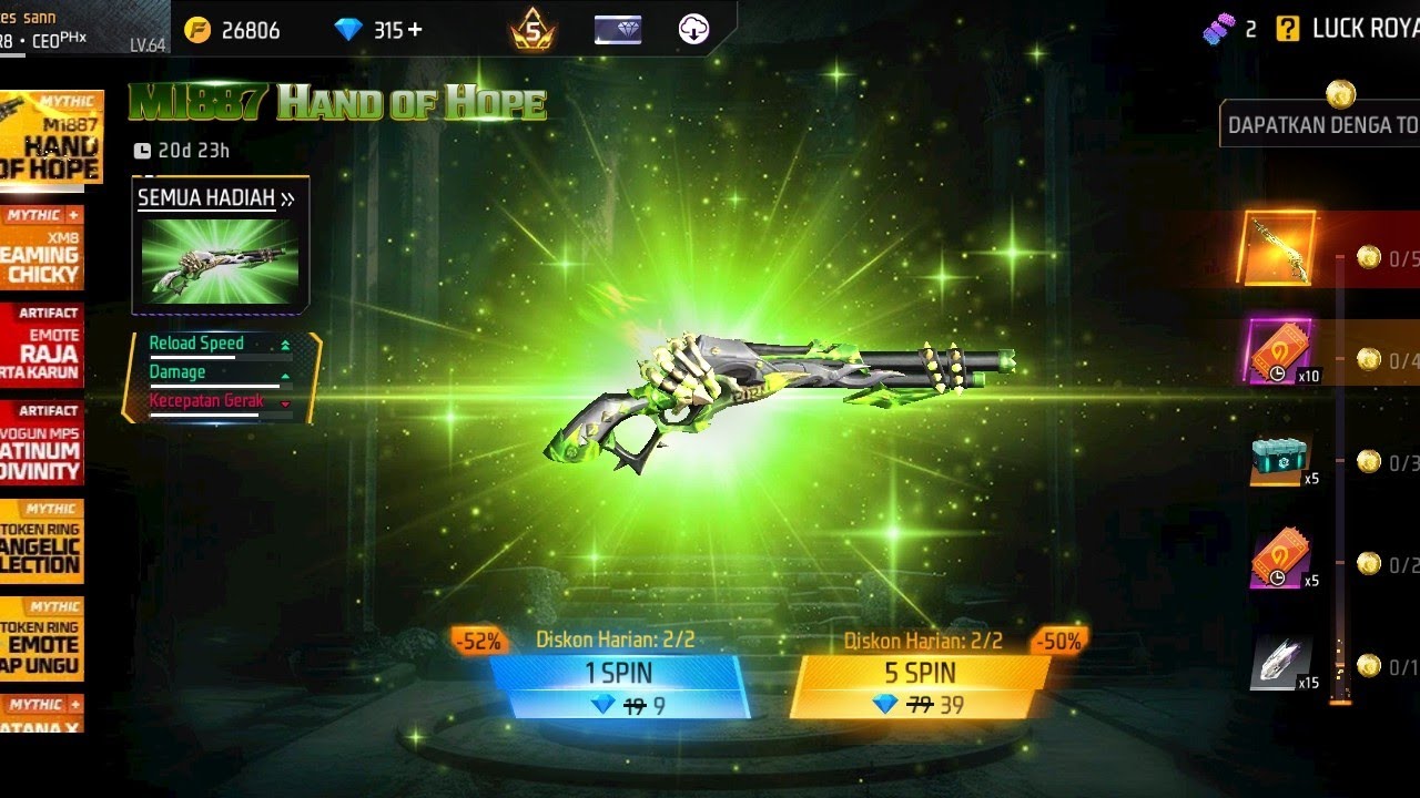 SPIN SG 2 LUMUT PART 3 EPISODE 1 #freefire #freefireindonesia 
