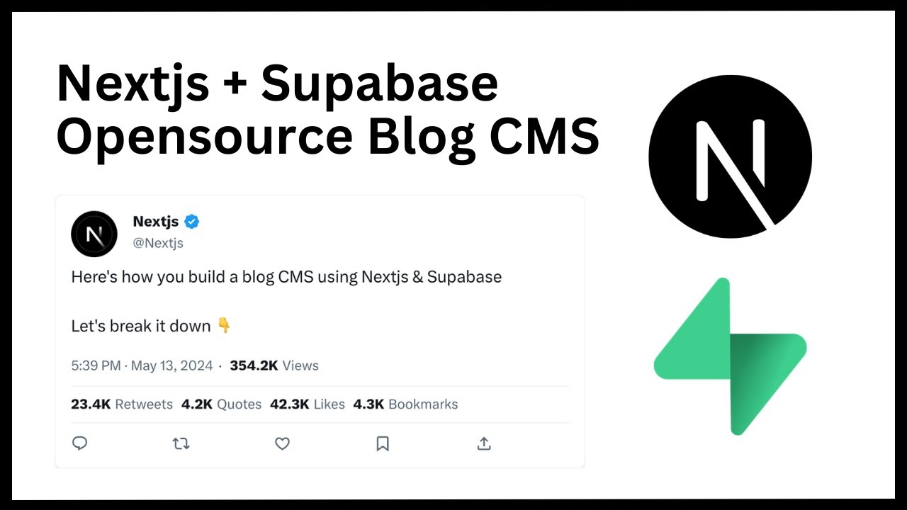 Создайте блог CMS с использованием Nextjs, Supabase и TipTap
