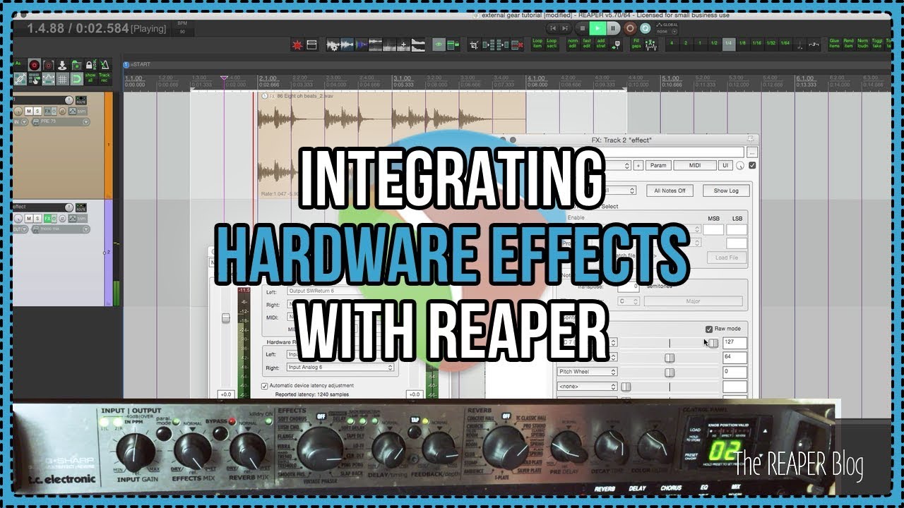 Integrating External Hardware Effects - ReaInsert, beat sync, and remote control