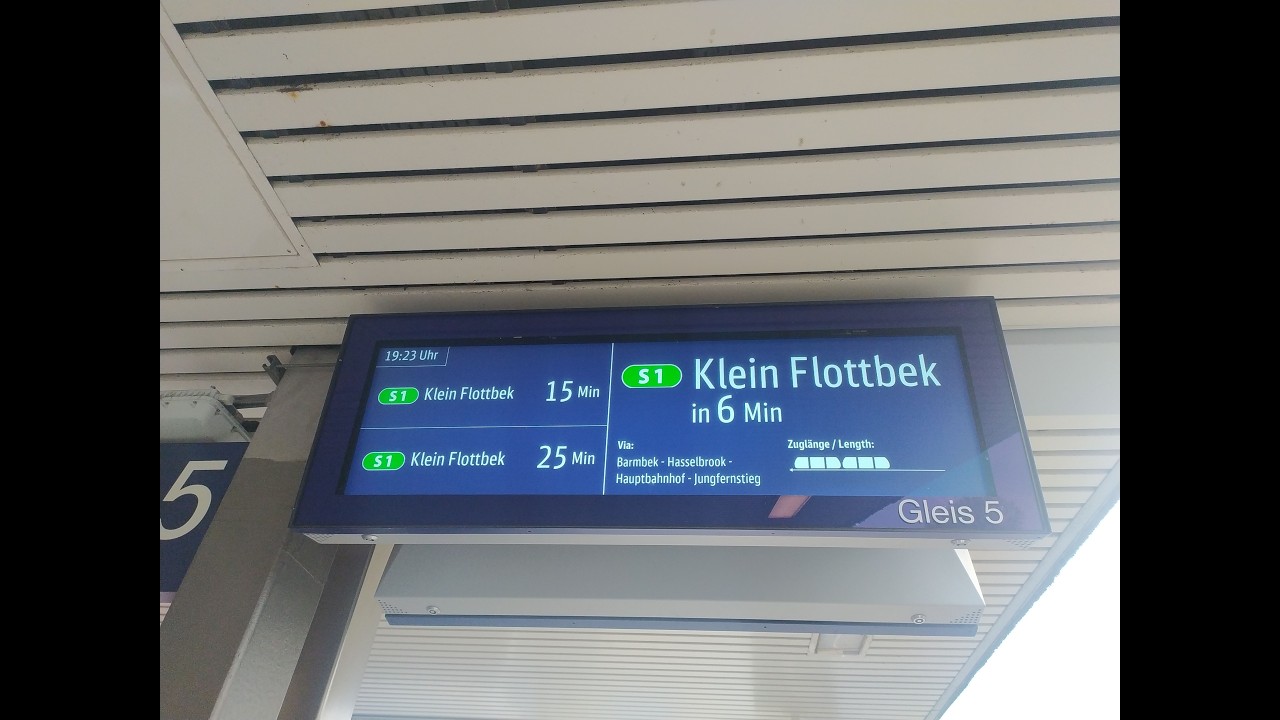 [21.04.2025] Ansage S1 Klein Flottbek (Botanischer Garten) | Berliner Tor mit BR 474 Sound (DE/ENG)