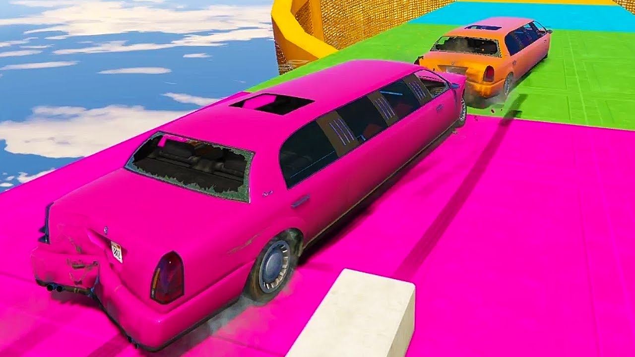 STUK GAAN VAN HET LACHEN IN STUNT RACE! (GTA V Online Races)