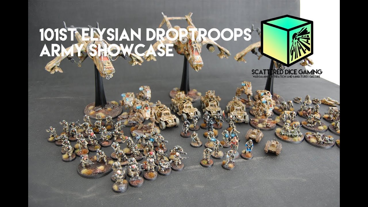 101st Elysian Droptroops complete army showcase
