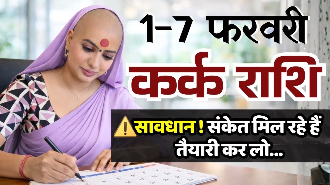 कर्क 1-7 फरवरी राशिफल 2026 | फरवरी राशिफल | कर्क राशिफल | Kark rashifal | February rashifal   