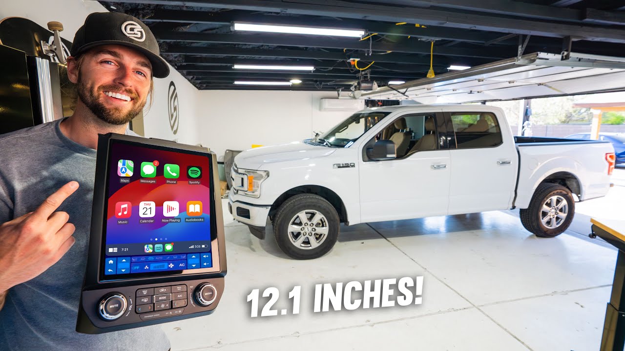 Установка радиоприемника Tesla F-150 (беспроводное подключение Apple CarPlay и Android Auto)