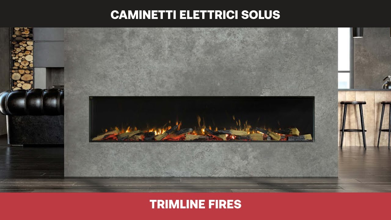 CAMINETTI ELETTRICI SOLUS 🔥✨ TRIMLINE FIRES