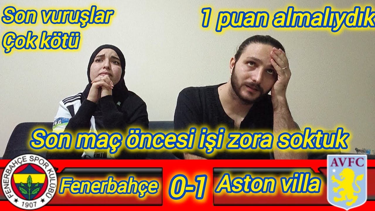 Fenerbahçe 1-0 Aston Villa #tepki #reaction 