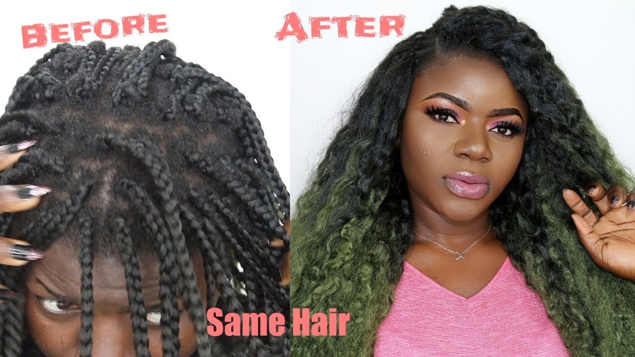 Watch me Take Off My Braids And Reuse It | Dilias Empire.