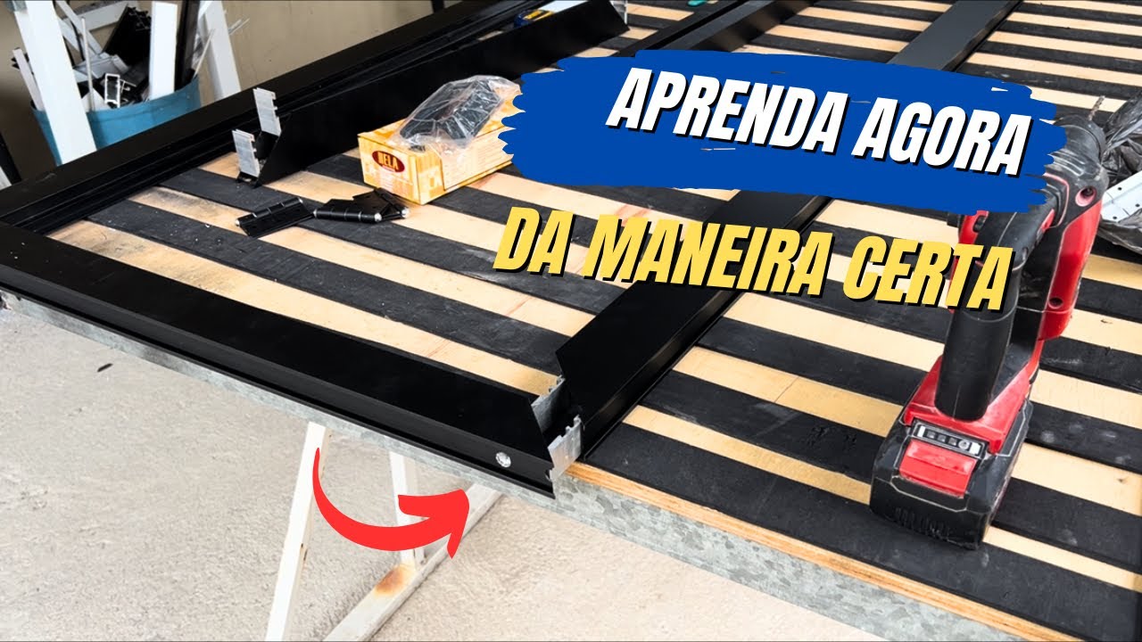 Como fechar quadro de portão com macho e Cunha