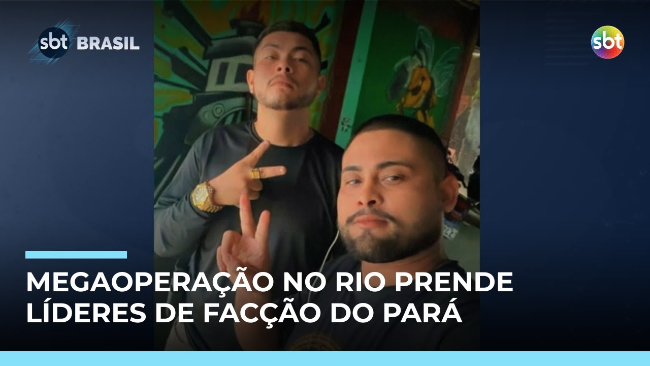 Líderes de facção no Pará são presos durante megaoperação no Rio | #SBTBrasil