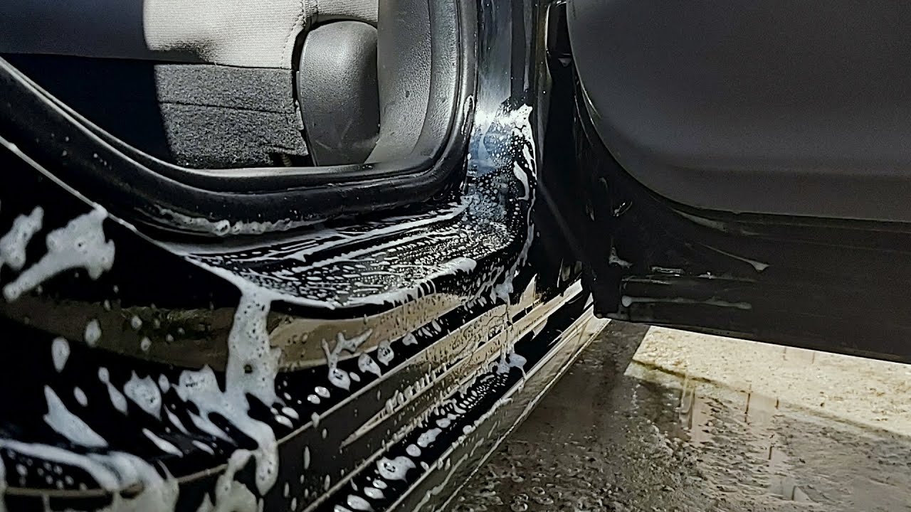 Детальная мойка дверных проёмов  Мойка автомобиля своими руками