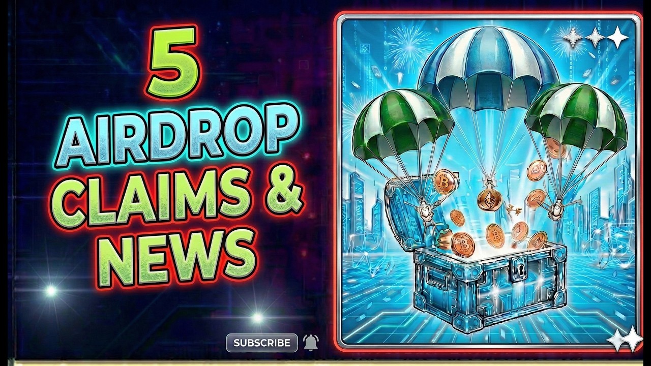 🔥 Claim These 5 Airdrops - Don't Miss Them