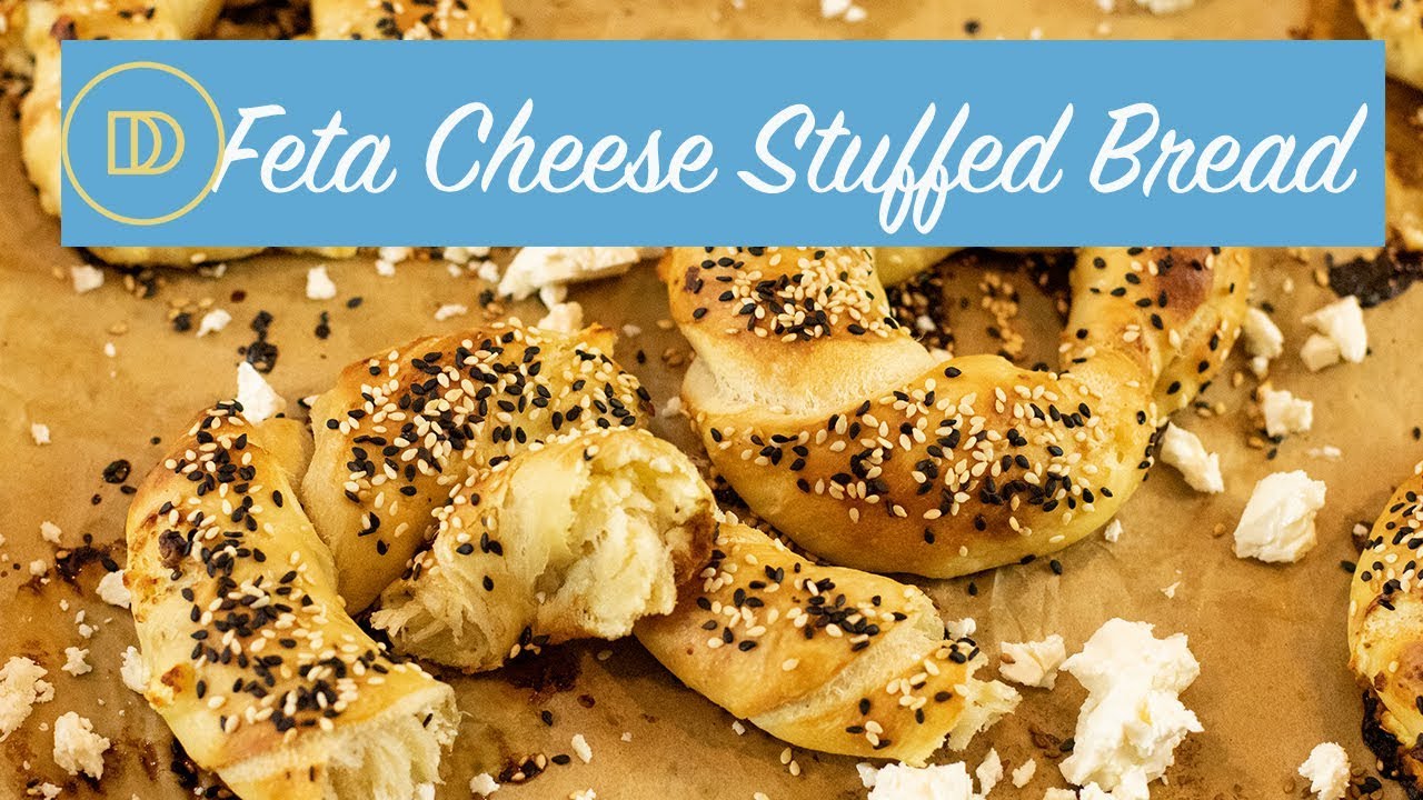 TIROKOULOURA: Feta Cheese Stuffed Bread Rings