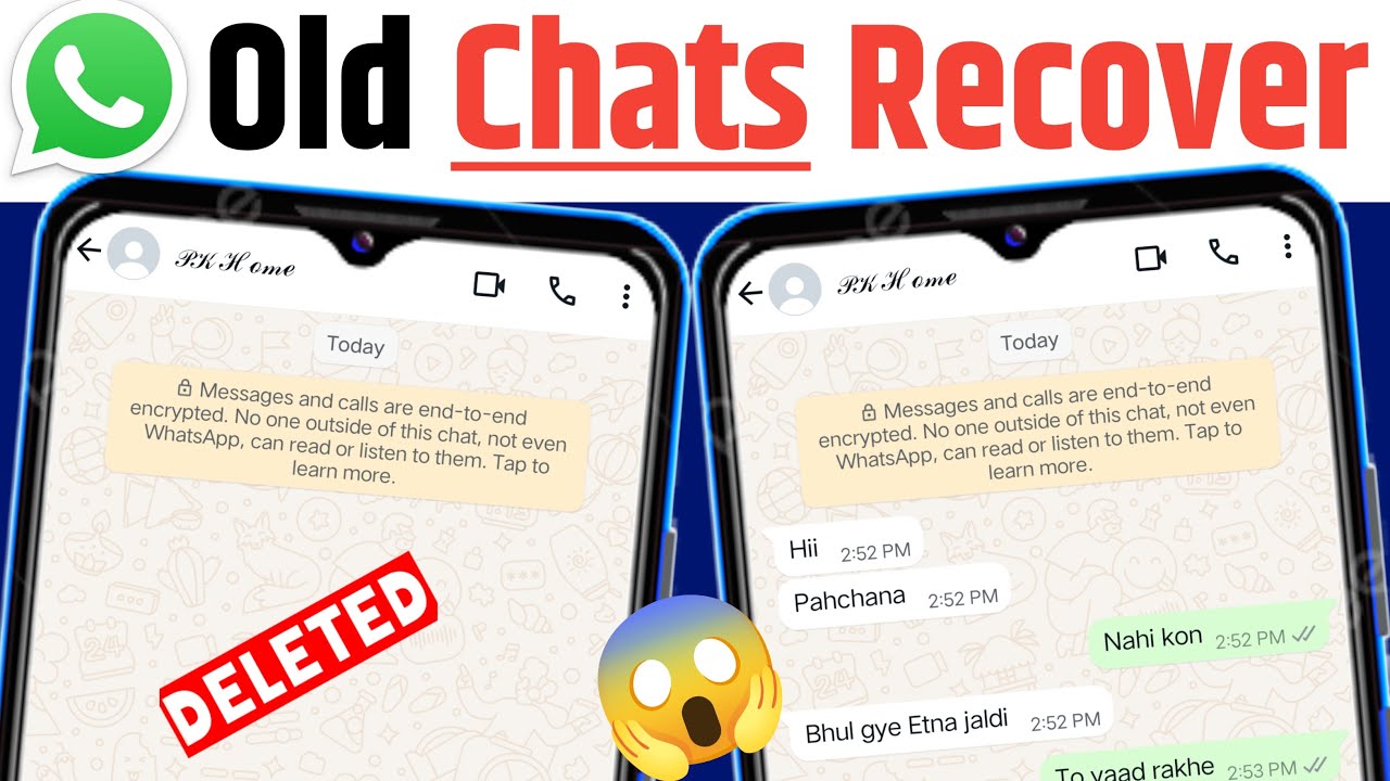 How to Recover/Restore Whatsapp Chats 2024 | How to Recover old Whatsapp Deleted Messages