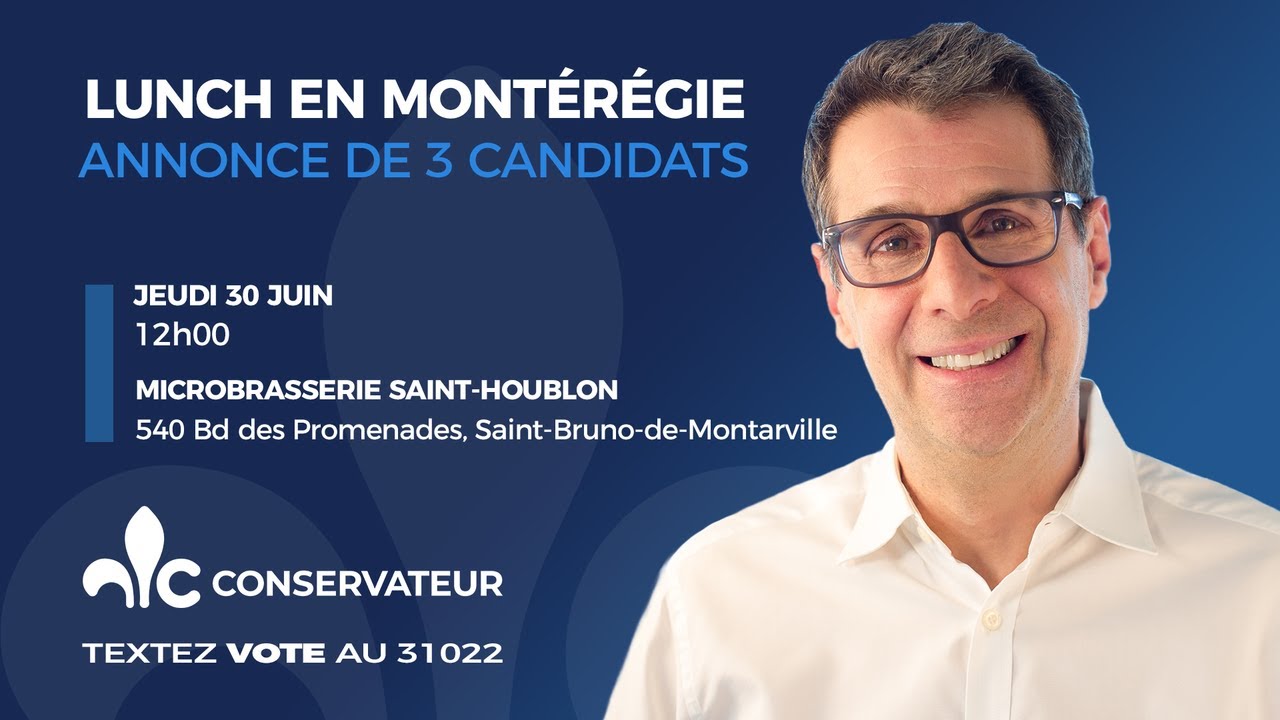 Annonce en Montérégie : candidats dans Verchères, Montarville et Vachon