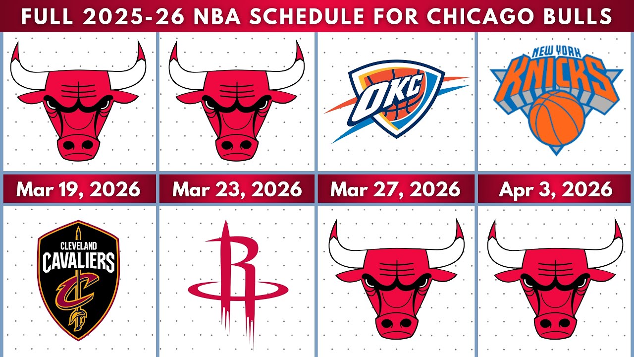 Full 2025-26 NBA Schedule For Chicago Bulls