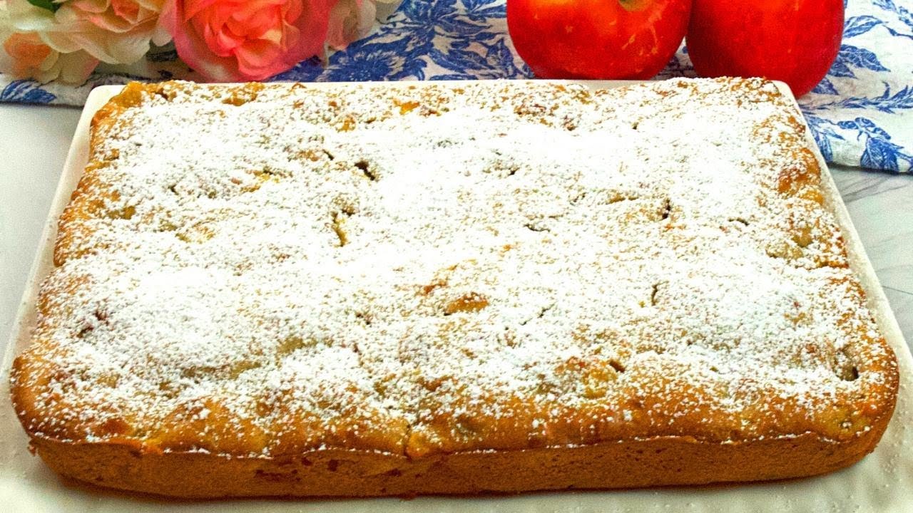 Яблочный торт, тающий во рту! Быстрый и вкусный рецепт яблочно-орехового торта