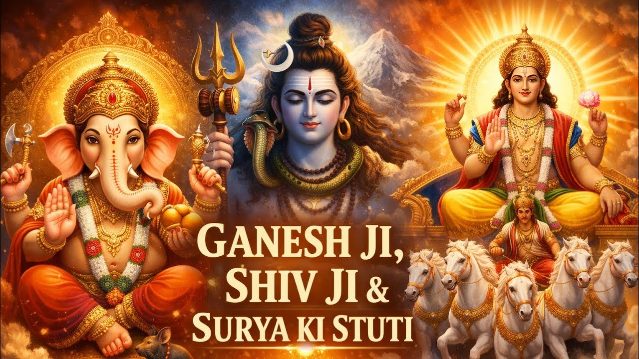 Ganesh Ji, Shiv Ji aur Surya Dev ki divya stuti 🙏 | Bhakti se bhara powerful stuti 