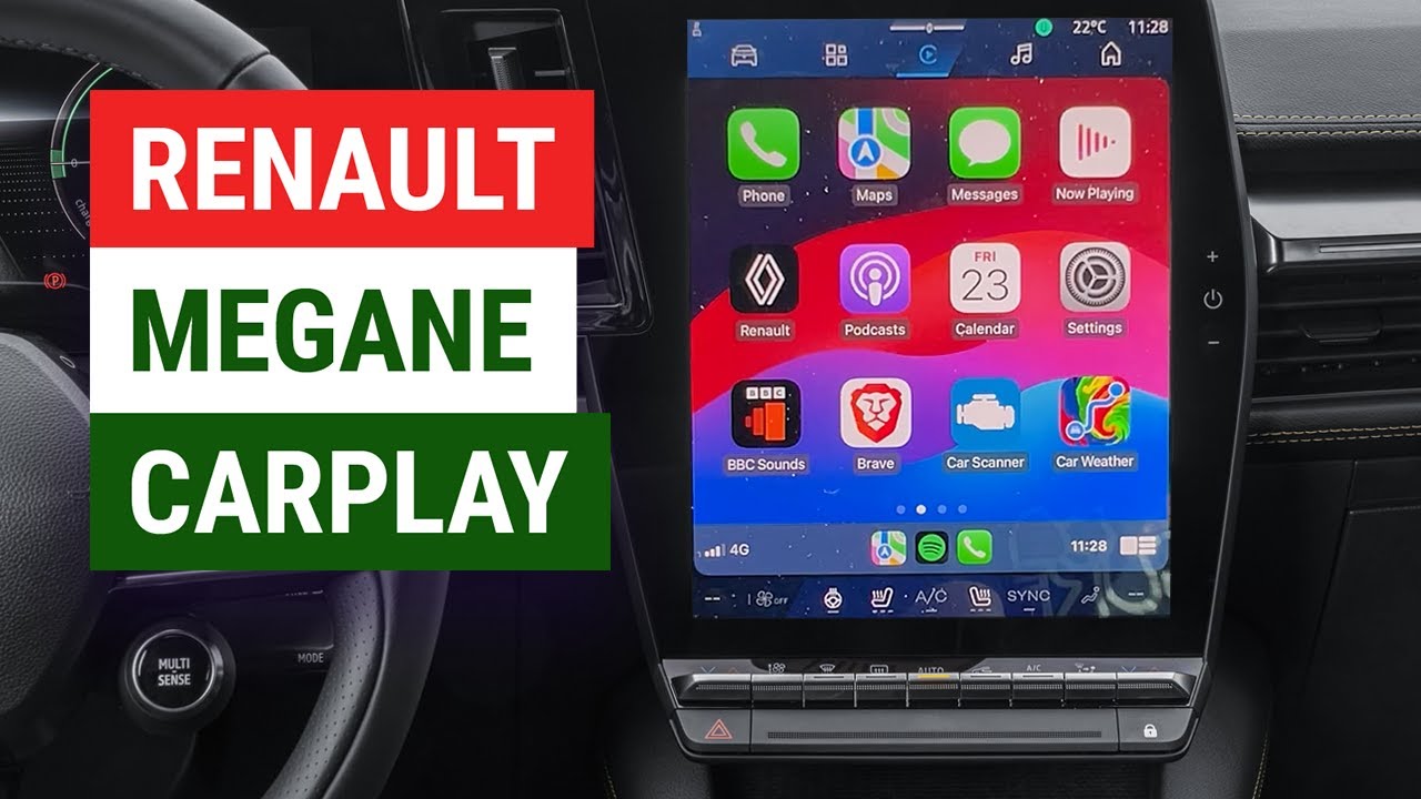 APPLE CARPLAY и Android Auto на Renault Megane E-tech 2025: как подключить и проверить