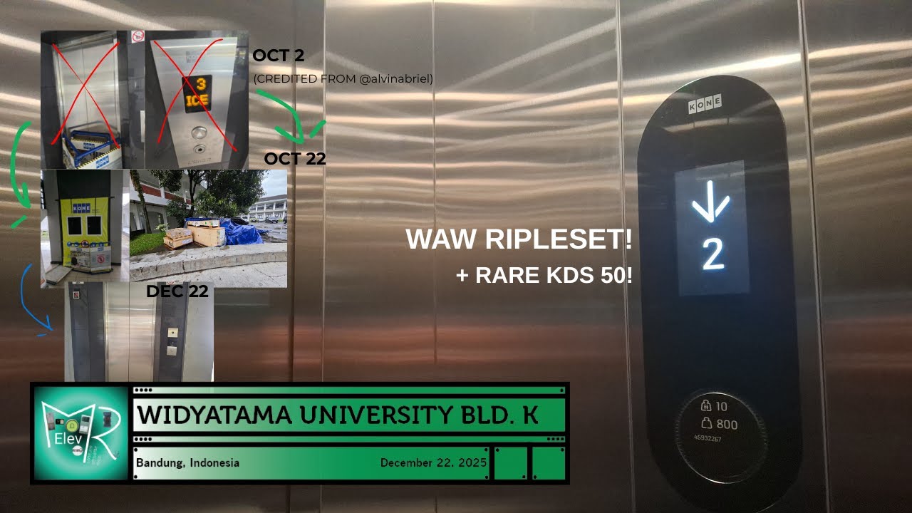 Brand New KONE MiniSpace DX Elevator at Universitas Widyatama Building K, Bandung