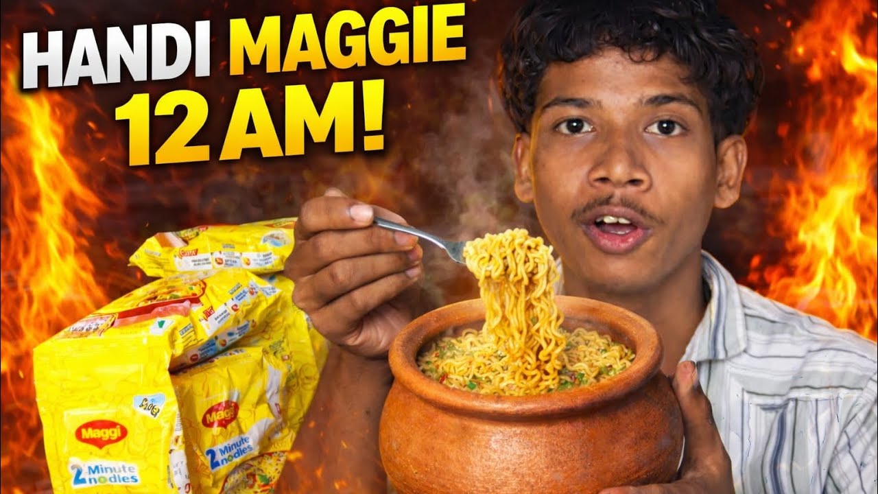 12 baje raat ko Maggie banaye | 12 बजे रात को मैगी बनाये। Vishu vlog