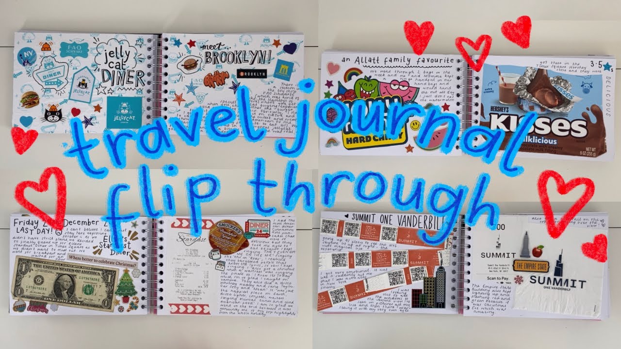 finished travel journal flip through: NYC edition!