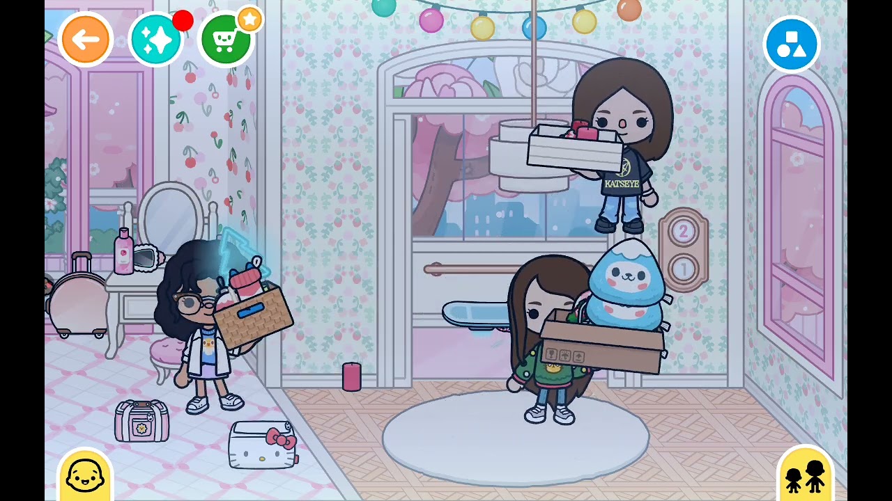 We took off our Christmas decorations ( role play)