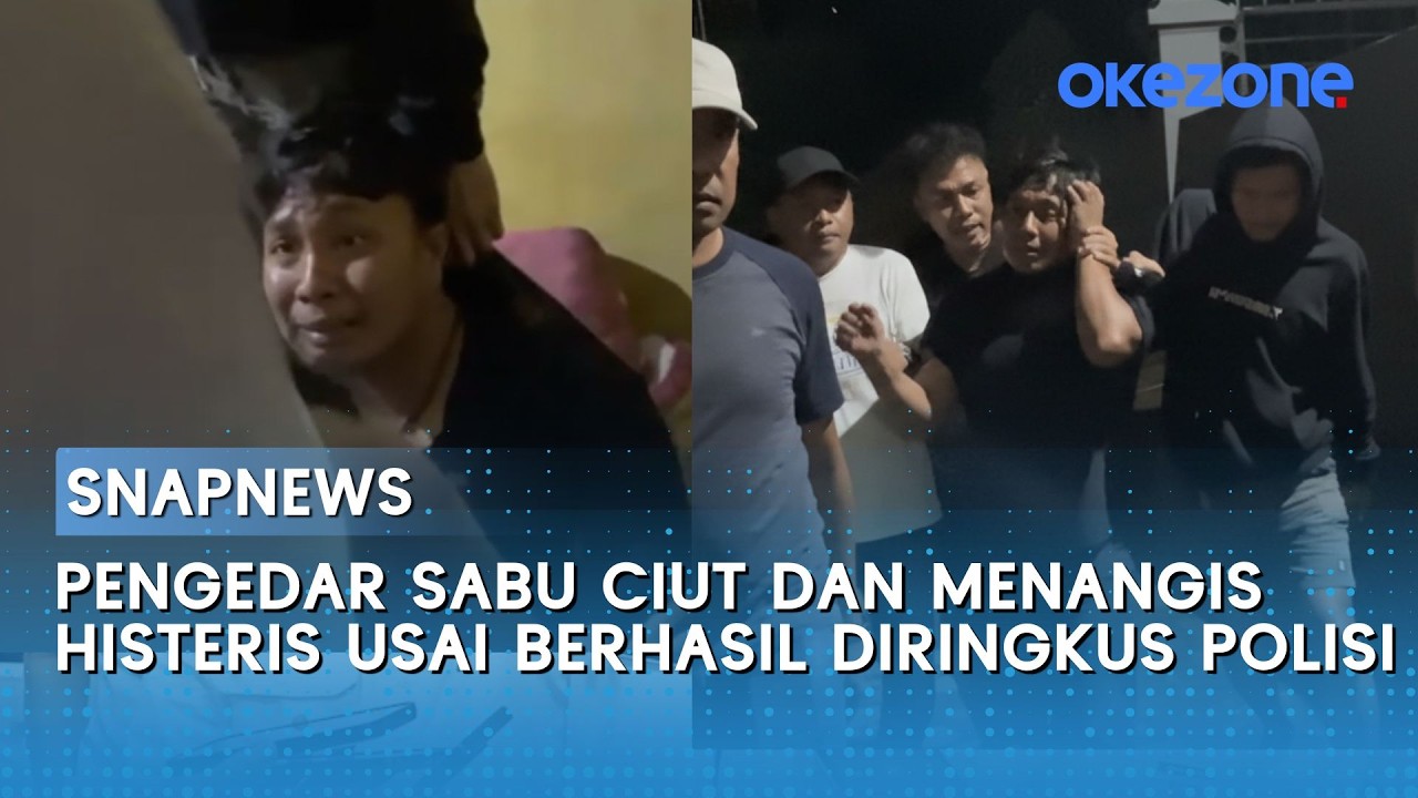 Pengedar Sabu Ciut dan Menangis Histeris Usai Berhasil Diringkus Polisi