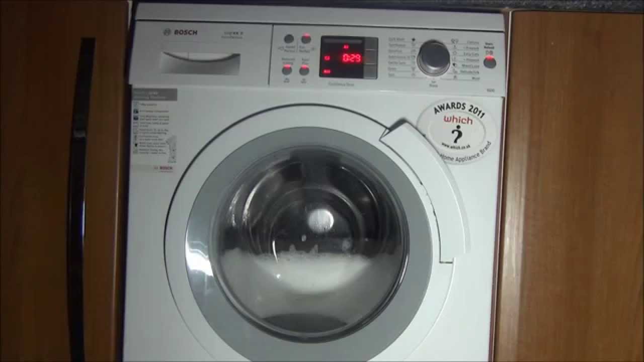 Bosch Logixx Washer : Sports Eco Perfect + Aqua Plus + Reduced Iroing