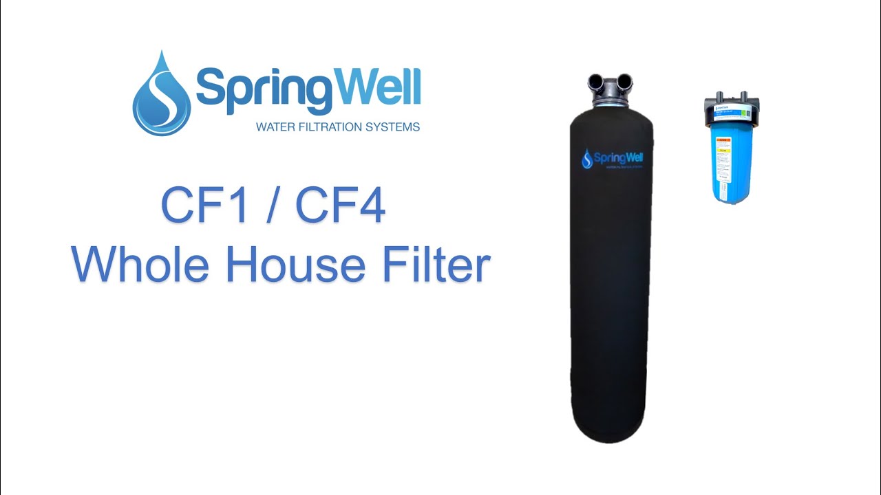 Руководство по установке – Система фильтрации воды SpringWell для всего дома CF1 и CF4
