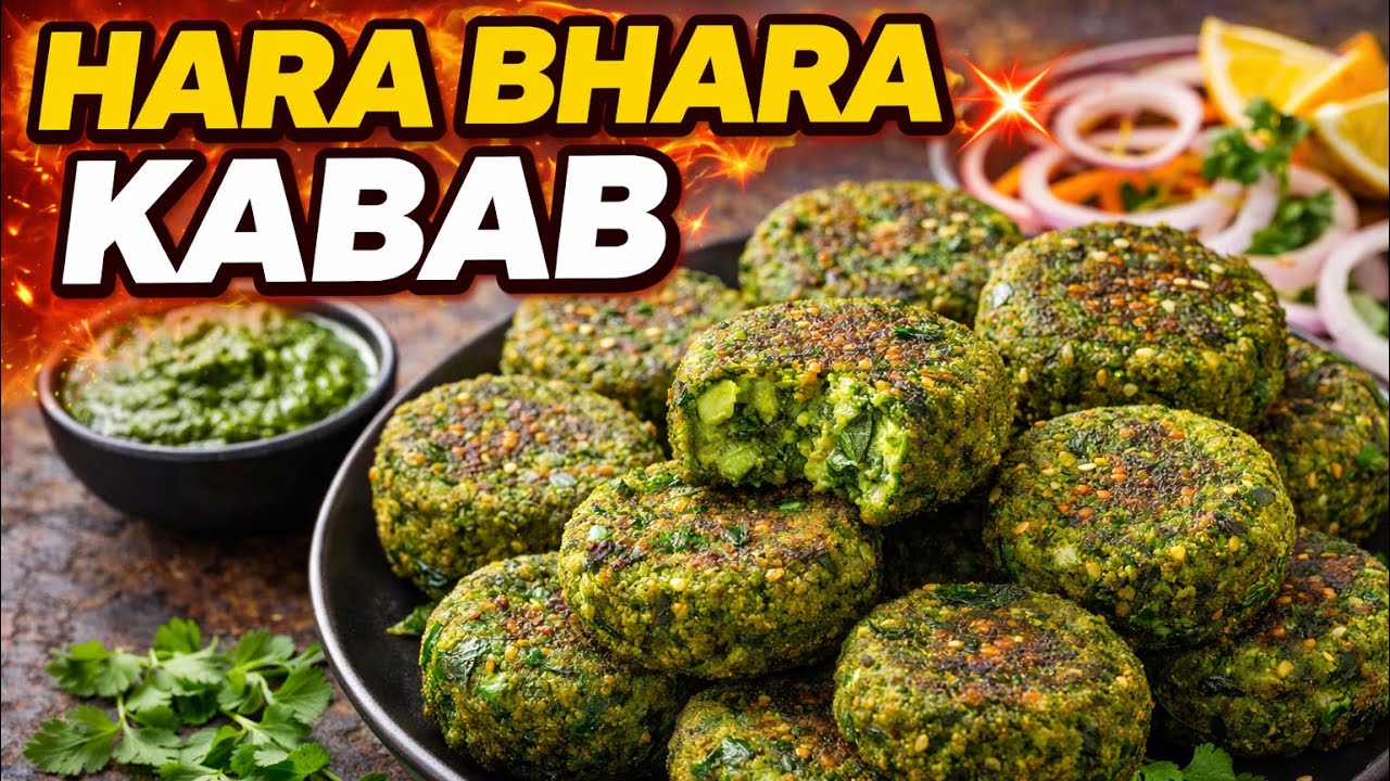 Restaurant Style Hara Bhara Kabab Recipe Healthy & Tasty Hara Bhara Kabab recipe 😋😋🌿