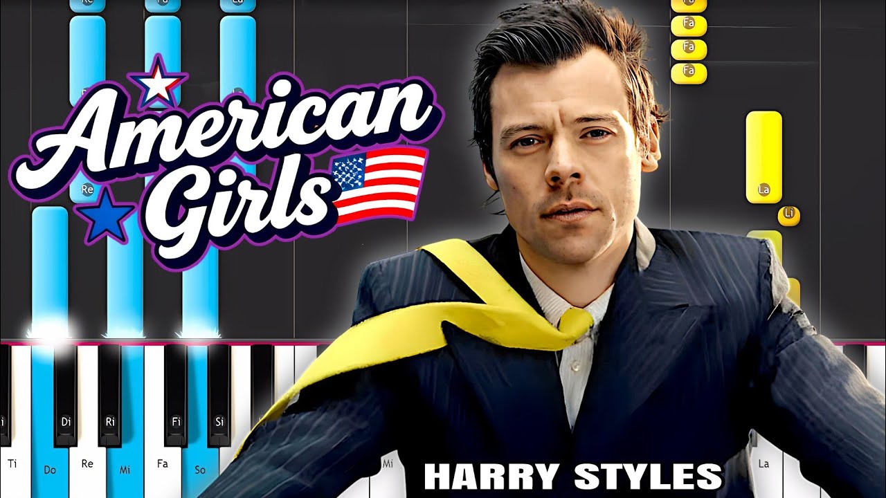 Harry Styles - American Girls  (Easy Piano Tutorial)