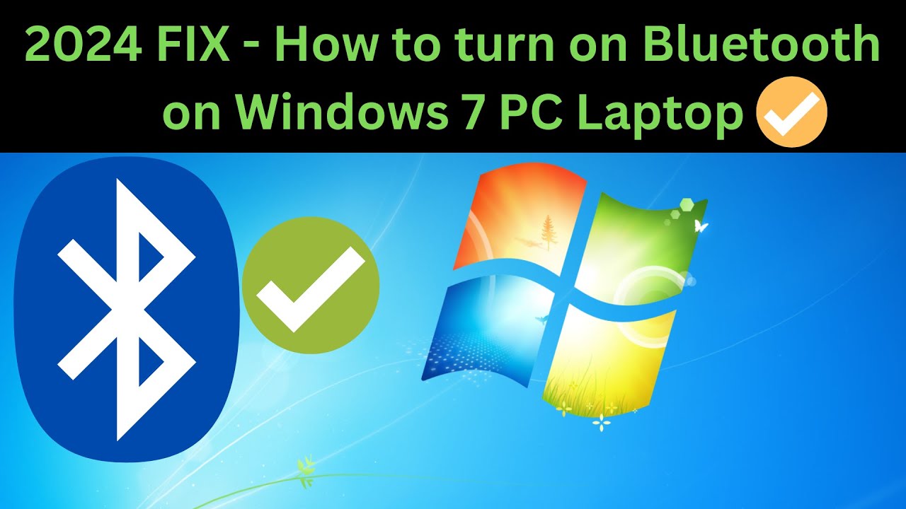 ✅2024 FIX -  How to turn on Bluetooth on Windows 7 PC Laptop [Solved]