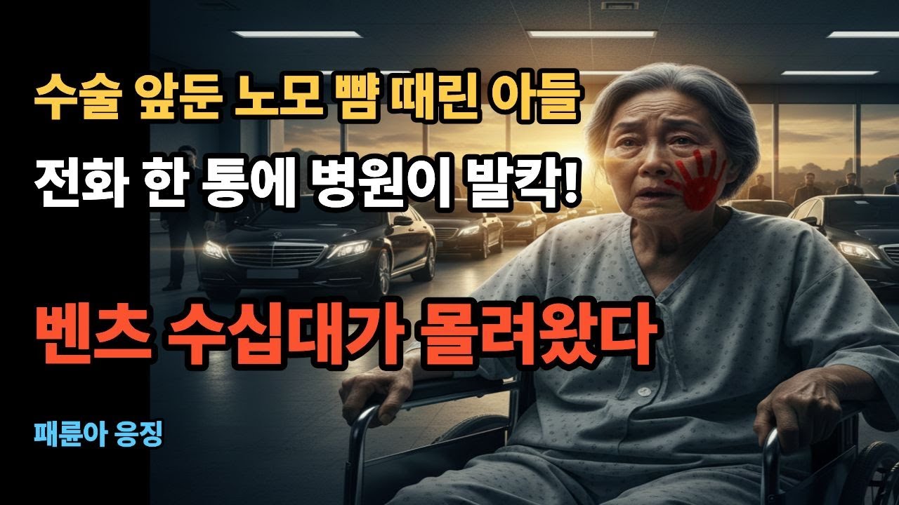 수술 앞둔 노모 뺨 때린 아들, 전화 한 통으로 병원에 벤츠 수십대가.. 😱 40년 숨긴 정체