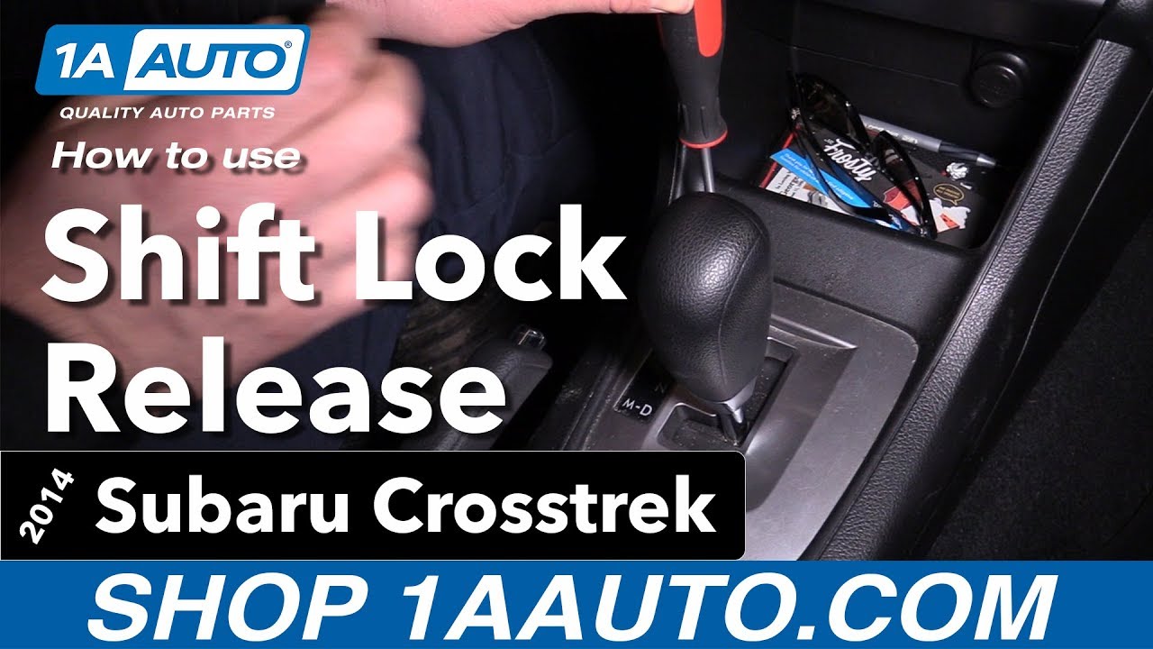 How to Use Shift Lock Release 14-17 Subaru Crosstrek