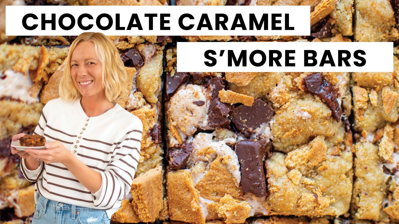 How to Make Chocolate Caramel S’mores Bars | Best Gooey Dessert Ever!