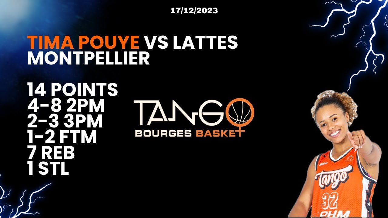 LFB J11 - TIMA POUYE 14 PTS HIGHLIGHTS VS LATTES MONTPELLIER